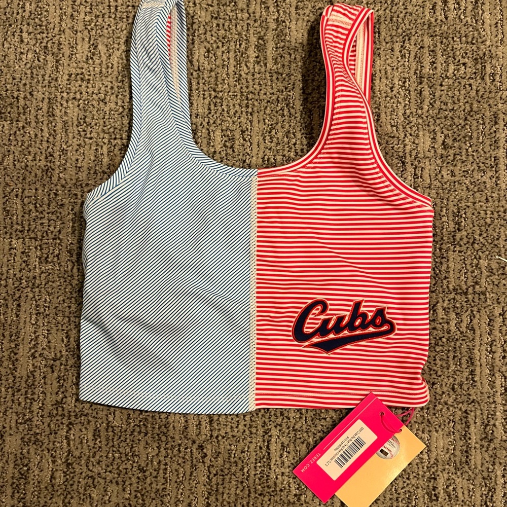 Terez Chicago Cubs Colorblock Top